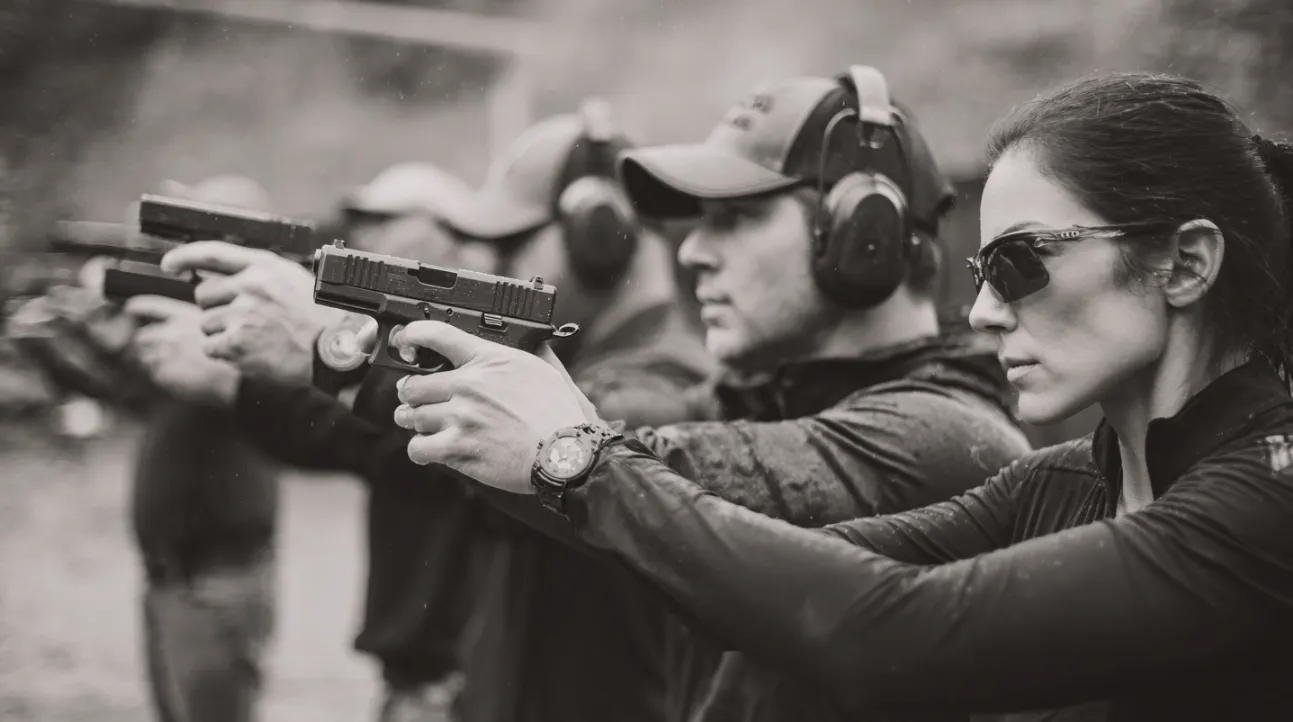 Pistol training class at Rowdy's Range